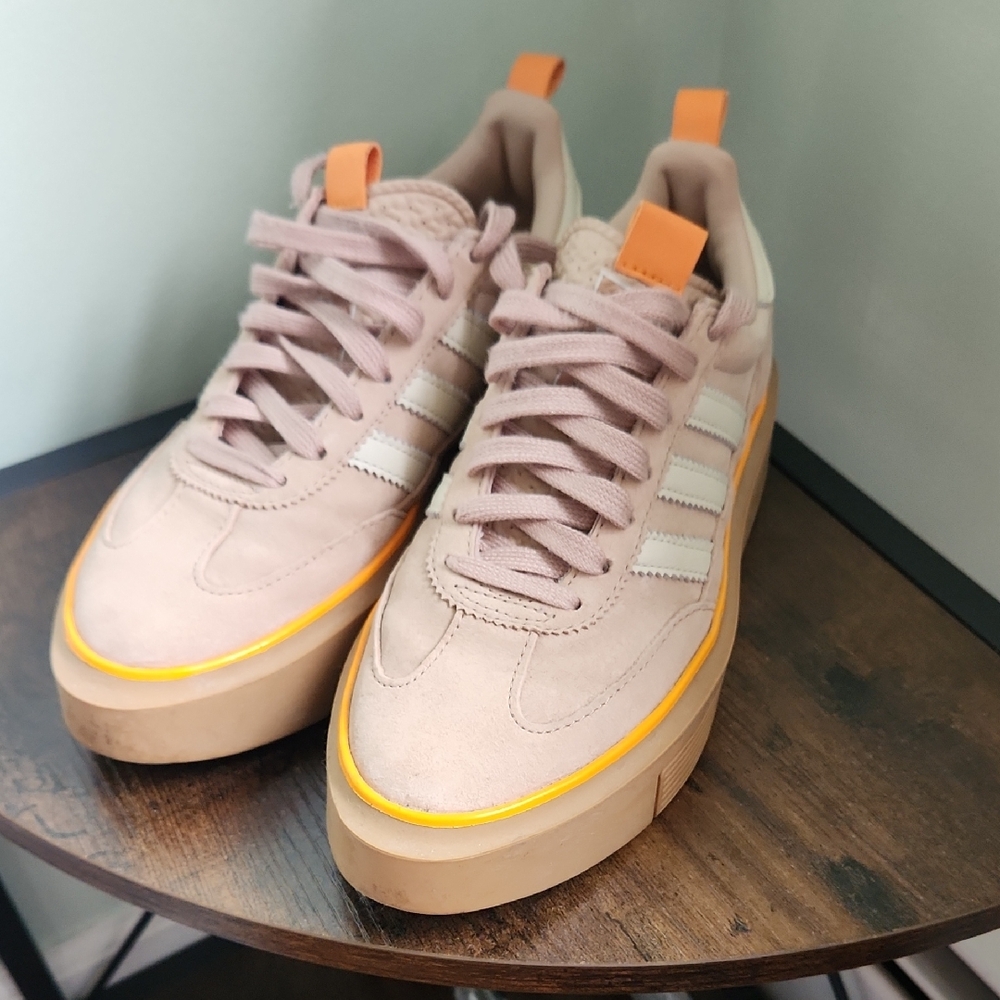 adidas Women's Sneakers in Pink and Orange